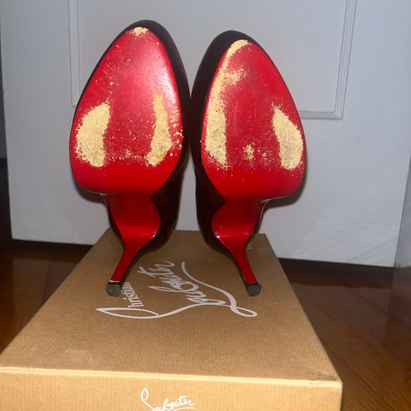 Christian Louboutin Black Leather Pumps - Picture 4 of 4